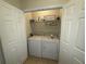 Convenient laundry closet with washer and dryer at 4024 Breakview Dr # 40604, Orlando, FL 32819