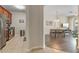 Open-concept design with kitchen, dining area, and living room seamlessly connected at 4024 Breakview Dr # 40604, Orlando, FL 32819