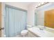 Clean bathroom featuring a shower-tub combo and a vanity at 4216 Cricket Hollow Cv, Casselberry, FL 32707