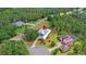 Aerial view of the property showcasing its desirable location, landscaping and surrounding area at 508 Yellow Submarine Ct, Groveland, FL 34736