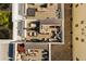 Overhead shot of the property, featuring private rooftop patio spaces at 654 Mariposa St, Orlando, FL 32801