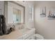 Well-lit bathroom featuring a single vanity, ample storage, and modern decor at 654 Mariposa St, Orlando, FL 32801
