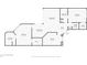 Detailed floor plan of the condo with dimensions and layout at 1111 Salerno Ct # Ge, Orlando, FL 32806