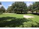 Enjoy a putting green with a sand trap in a well-maintained green space at 1120 Parma Cir, Lake Mary, FL 32746