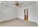 Large bedroom with a ceiling fan, closet, and ensuite bathroom at 1523 Casa Park Cir, Winter Springs, FL 32708