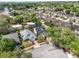 Aerial view of a neighborhood with lush trees and single-Gathering homes on a sunny day at 3001 Little Cypress Cv, Winter Park, FL 32792