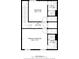 Floorplan of the bedroom, hall, and two bathrooms at 3064 Yellow Lantana Ln, Kissimmee, FL 34747