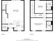 Floorplan of both floors, including the living room, kitchen, bathroom and bedrooms at 3064 Yellow Lantana Ln, Kissimmee, FL 34747