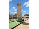 Rock climbing wall in activities center is closed for wall sign-up, surrounded by benches at 3118 Magic Kingdom Ct, Kissimmee, FL 34746