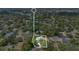 Wide aerial view showcasing residential area with lush greenery, nearby lake, and neighborhood streets at 3332 Stonewood Ct, Orlando, FL 32806