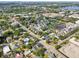 Aerial view of neighborhood showcasing beautiful homes and proximity to local lake at 730 W Swoope Ave, Winter Park, FL 32789