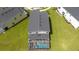 Aerial view of private pool and fenced-in backyard at 901 Ocean Course Ave, Davenport, FL 33896