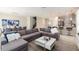 Spacious living room open to the kitchen and dining area creates a bright and inviting living space at 901 Ocean Course Ave, Davenport, FL 33896