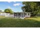 Home exterior features a screened porch and fresh landscaping at 1016 E Fillmore Ave, Orlando, FL 32809