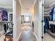 Walk-in closet leading to bathroom with soaking tub and separate shower at 1078 Vinsetta Cir, Winter Garden, FL 34787