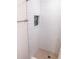 Modern tiled shower with recessed niche and brushed nickel hardware at 110 S Primrose Dr, Orlando, FL 32803