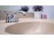 Close up of chrome bathroom sink faucet with neutral toned counter top at 12107 Poppy Field Ln # 105, Orlando, FL 32837