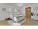 Bright bedroom with neutral decor, carpet floors, and comfortable furnishings at 334 Terrace Dr, Oviedo, FL 32765