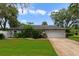 Ranch-style home featuring a two-car garage, well-maintained lawn and mature, colorful landscaping at 334 Terrace Dr, Oviedo, FL 32765