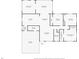 Floor plan showcasing layout with kitchen, bedrooms, living spaces, providing a detailed view of property's structure and dimensions at 3520 Sebring Ave, Orlando, FL 32806