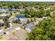 Neighborhood aerial view showcases homes situated near a pond, surrounded by green trees at 4027 Lakeside Reserve Ct, Orlando, FL 32810