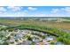 An aerial view of this community shows the abundance of natural beauty with water views and lush trees at 4347 Creekside Blvd, Kissimmee, FL 34746