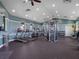 Community gym featuring treadmills, weight machines, and a full set of free weights at 4591 Gliding Wave St, Winter Garden, FL 34787