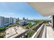 Balcony featuring an incredible view of the city skyline and lake at 530 E Central Blvd # 1702, Orlando, FL 32801