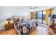 Stylish bedroom with a decorative rug and a comfy king bed at 530 E Central Blvd # 1702, Orlando, FL 32801