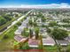 Aerial view of home with canal, and neighborhood at 5481 Nokomis Cir, Orlando, FL 32839