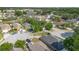 Aerial view showcasing a residential neighborhood with varied home styles, landscaping, and community layout at 6701 Belmar Dr, Orlando, FL 32807