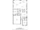 Detailed first floor plan showcasing layout of living spaces, bedrooms, and garage at 8210 Topsail Pl, Winter Garden, FL 34787