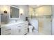 Bathroom with modern decor, shower and vanity at 1202 Chichester St, Orlando, FL 32803