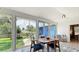 Sunlit dining area with outdoor view, seating for four, and backyard access at 1202 Chichester St, Orlando, FL 32803