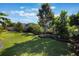 Lush backyard featuring an abundance of greenery and mature trees at 1909 Donahue Dr, Ocoee, FL 34761