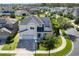 Beautiful two-story home with solar panels, a paved driveway, and a well-maintained lawn at 1909 Donahue Dr, Ocoee, FL 34761