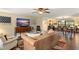 Inviting living room with hardwood floors and views to the dining room at 195 E Faith Ter, Maitland, FL 32751