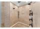 Luxurious walk-in shower with multiple shower heads and neutral tile at 195 E Faith Ter, Maitland, FL 32751