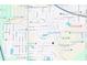 Street map view showing surrounding points of interest and neighborhood amenities at 2007 Peach Tree Blvd, St Cloud, FL 34769