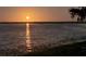 Waterfront property boasts golden sunset views reflecting off the tranquil lake at 3385 Lake Harney Cir, Geneva, FL 32732