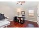 Office area with sewing machine, storage, and a window with natural light at 343 Raleigh Pl, Oviedo, FL 32765