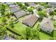 Aerial view showcases a spacious backyard and the home's position in a desirable neighborhood at 5839 Tarleton Way, Mount Dora, FL 32757