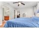 Bedroom offers great access to an ensuite bathroom and views into other rooms, enhancing its appeal at 7101 Se 124Th St, Belleview, FL 34420