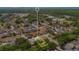 Overhead view of neighborhood highlighting a home in a desirable location with nearby amenities at 720 Lakeside Dr, Winter Springs, FL 32708