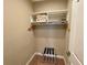 Walk-in closet with carpet, shelving and racks at 7458 Brooklyn Dr, Kissimmee, FL 34747
