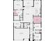 Detailed floor plan showcasing a three-car garage and a layout of the bedrooms, bathrooms, and living spaces at 861 Junonia Blvd, New Smyrna Beach, FL 32168