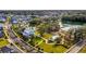 A scenic aerial view showcases the neighborhood with lake, sidewalks, and manicured green spaces at 908 Tilden Oaks Trl, Winter Garden, FL 34787