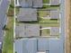 An aerial, overhead view of a neighborhood with similar housing layouts at 908 Tilden Oaks Trl, Winter Garden, FL 34787