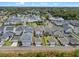 A scenic aerial view captures a well-planned community, highlighting the tidy lawns, and consistent architectural design at 908 Tilden Oaks Trl, Winter Garden, FL 34787