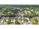 Aerial view of a residential neighborhood showcasing tree-lined streets and well-maintained homes at 1096 Dees Dr, Oviedo, FL 32765